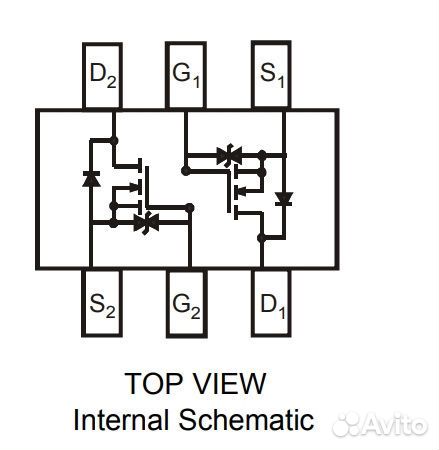 Микросхема DMN5L06DWK N-Channel MOSFET 20V 0.305A