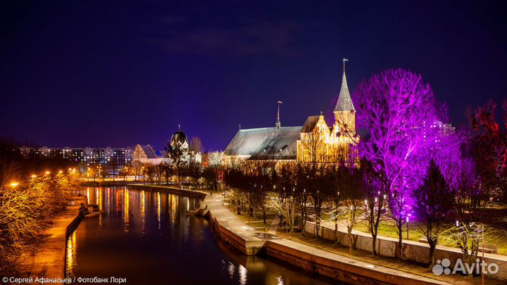 Вечерний Калининград с речной прогулкой