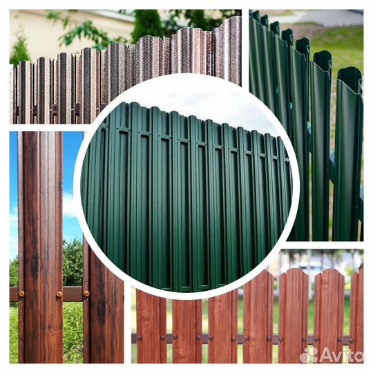 Забор из евроштакетника