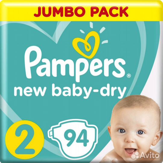 Подгузники Pampers 2