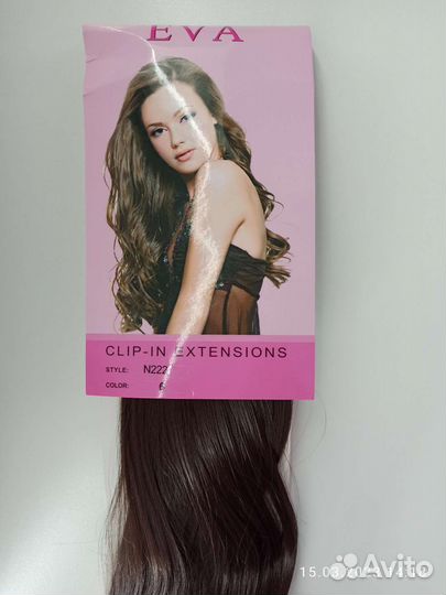 Накладные волосы на заколках Eva