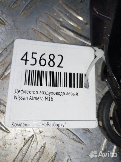 Дефлектор воздуховода левый Nissan Almera N16