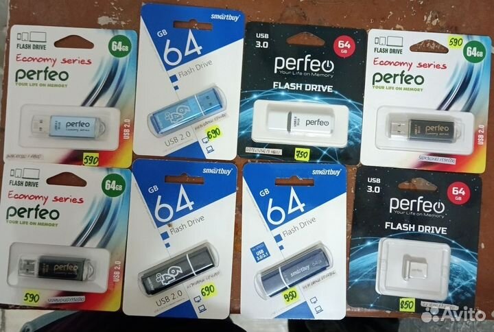 Флешки microSD, SD, USB