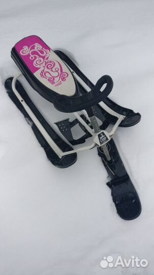 Детский снегокат с ручкой