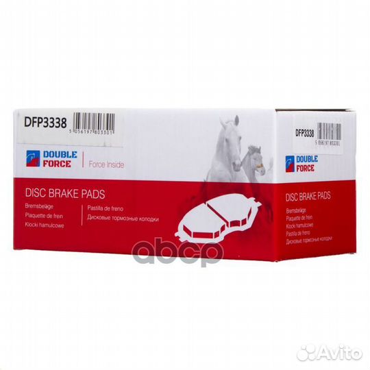 Колодки тормозные дисковые DFP3338 double force