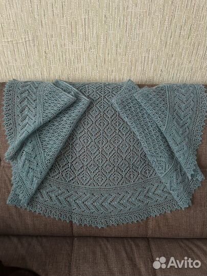 Шаль пуховая ручная работа