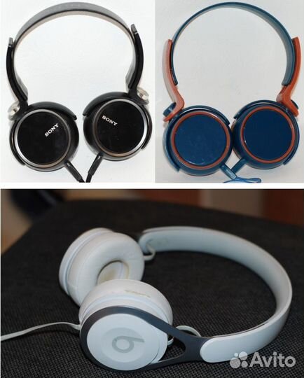 Наушники проводные накладные Sony, Daiso, Beats