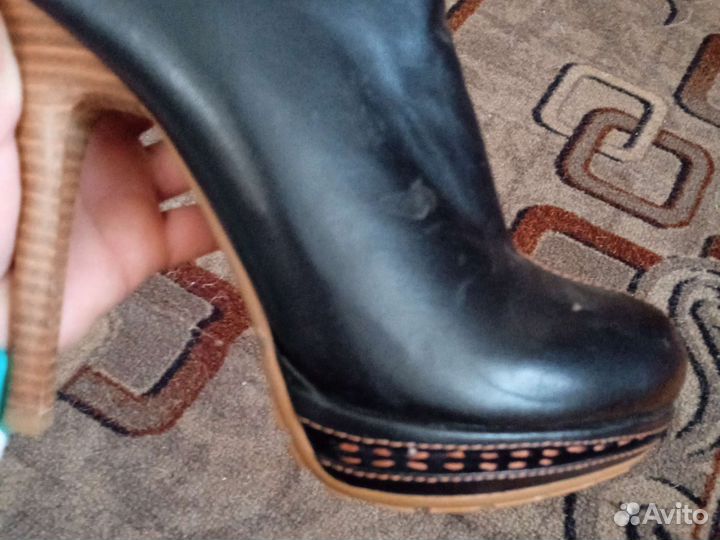 Зимние женские сапоги 38 натуральная кожа
