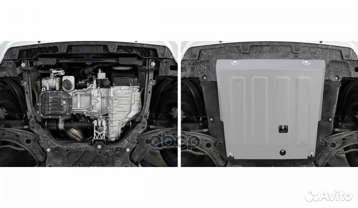 Защита картера + кпп + комплект крепежа rival