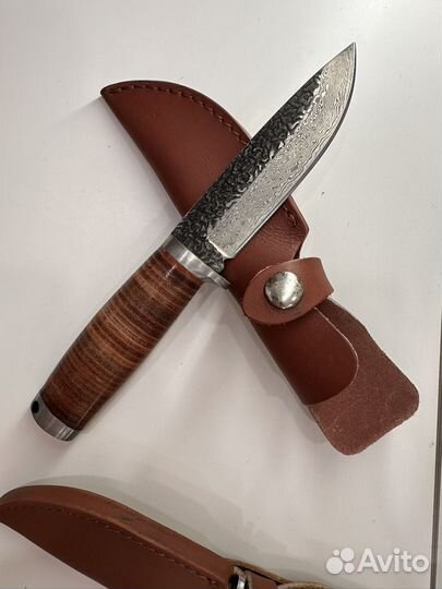 Нож охотничий дамасский узор