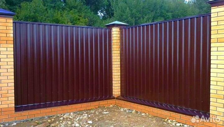 Забор из профнастила