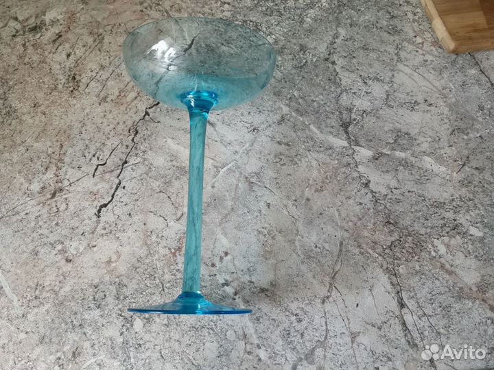 Старинная вазочка для варенья на высокой ножке