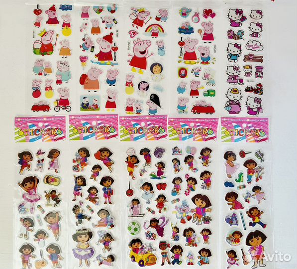 Наклейки детские/Ручки/Блокнот