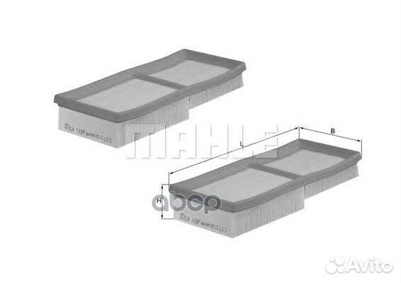 Фильтр воздушный к/кт 2шт LX1137/S Mahle/Knecht