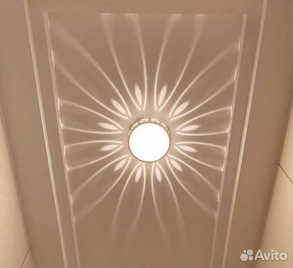 Люстра потолочная светодиодная 3вт, 6400к и 4500к