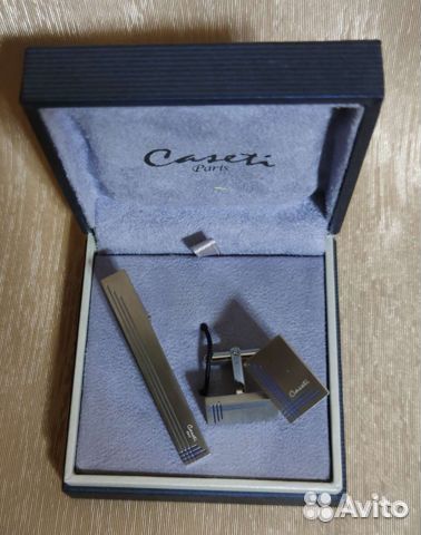 Запонки и заколка для галстука Сaseti Франция