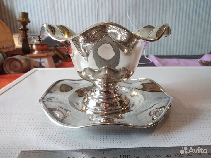 Фруктовница. глубокое серебрение. Швеция. если бу