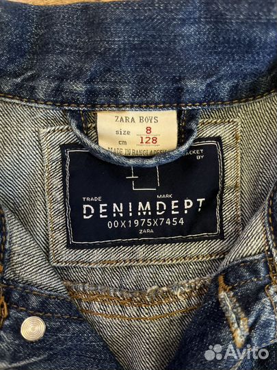Джинсовая куртка zara 128