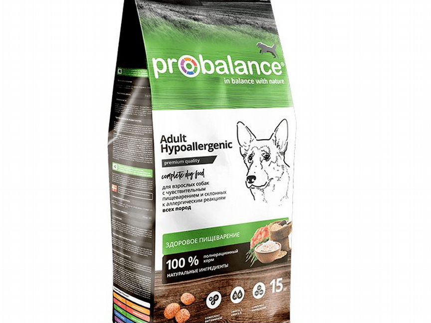 Корм сухой для собак Probalance Hypollergenic 15кг