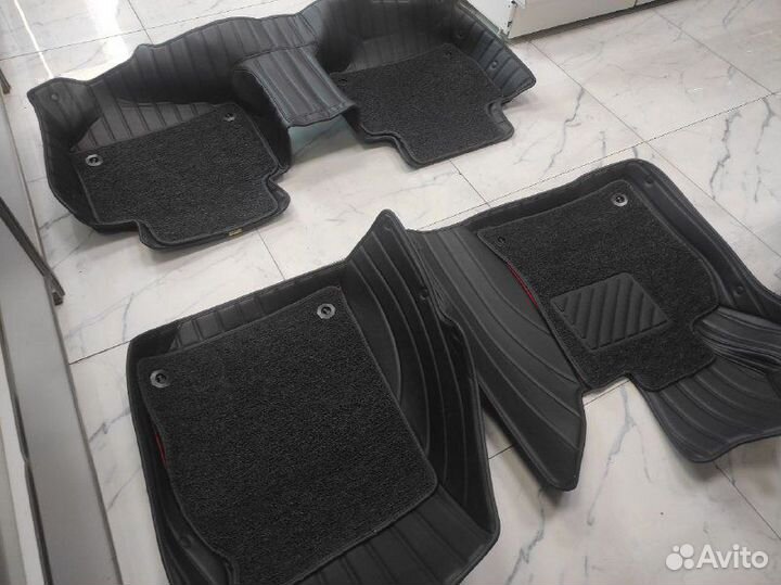 Коврики салона кожаные с ворсом Mercedes-Benz W212