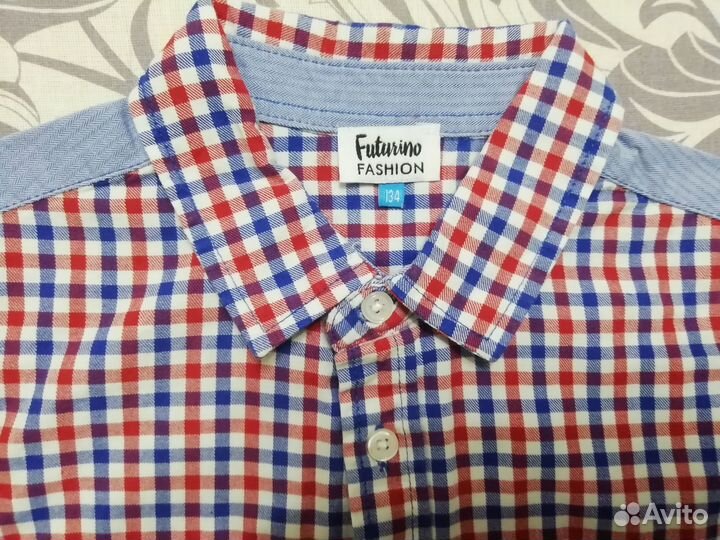 Рубашка хлопок на мальчика Futurino 134, 128