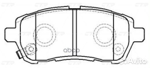 CKD-22 GK0145 Колодки тормозные дисковые пе