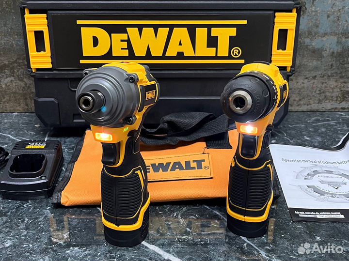 Бесщеточный шуруповерт+импакт Dewalt 2в1