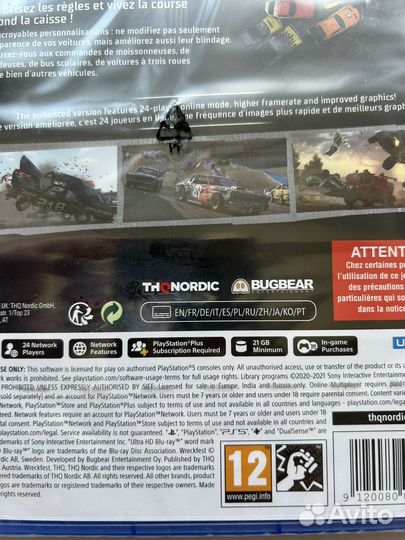 Wreckfest (Новый) Ps5