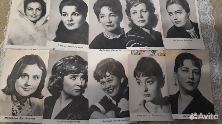 Открытки с фотографиями актёров СССР