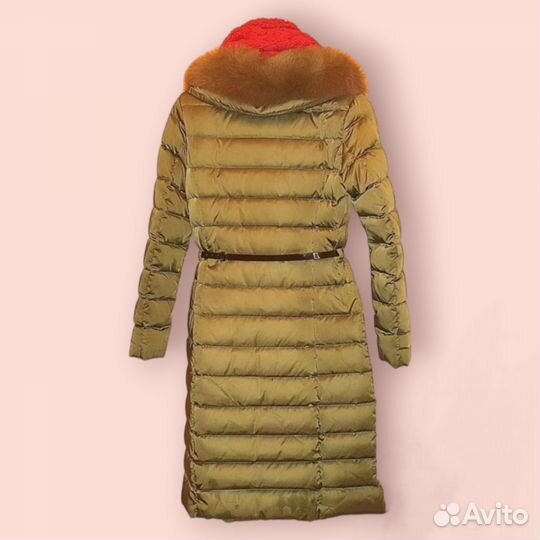 Пуховик зимний длинный женский 44 46 с капюшоном