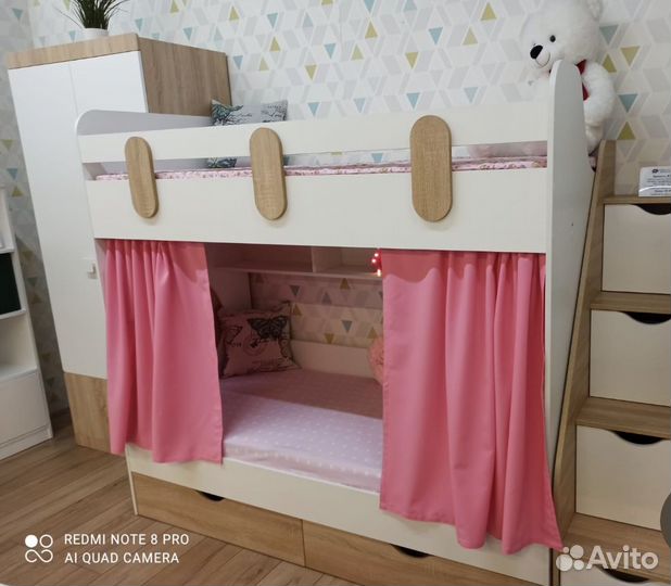 Кровать 2-х ярусная Фортуна (универсальная лестниц