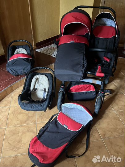 Коляска для двойни 3 в 1