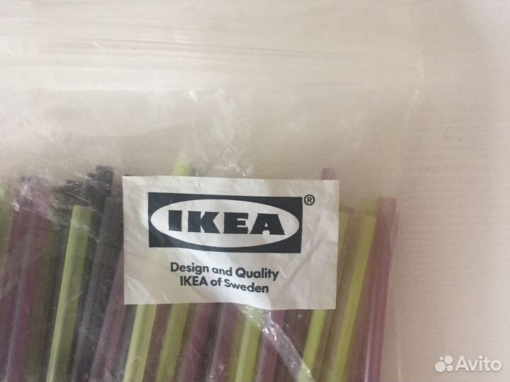 Трубочки для коктейля Икея 70 шт