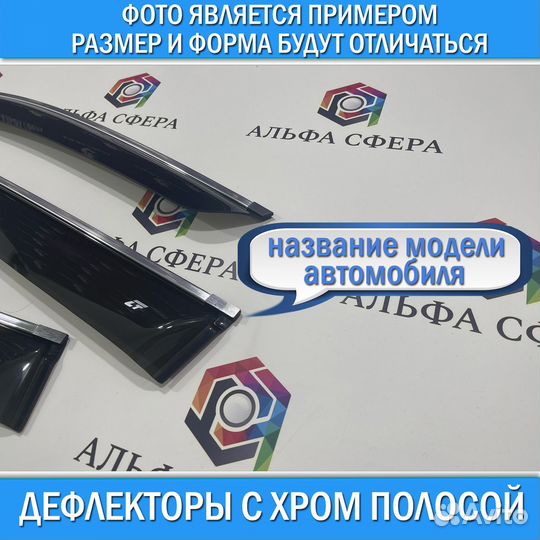 Дефлекторы окон KIA picanto IV 2017+ 5дв Хром