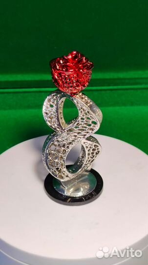 Подарок к 8 марта, 3D восьмёрка с розой