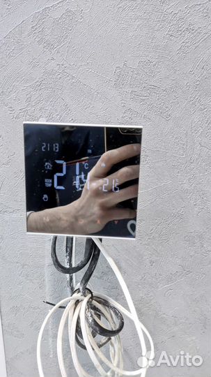 Умный терморегулятор черный для теплого пола WiFi