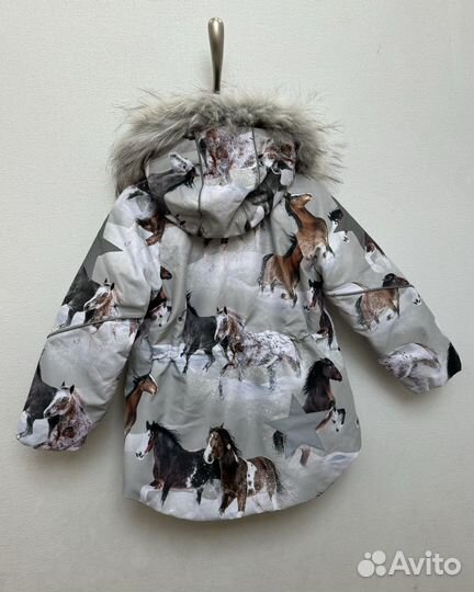 Куртка для девочки Molo Cathy Fur Winter Horses