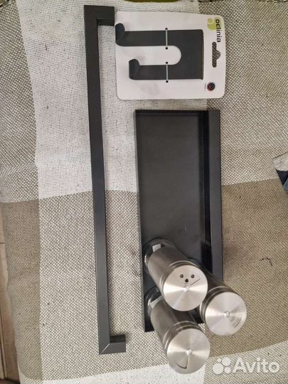 Полка под специи для кухни + баночки