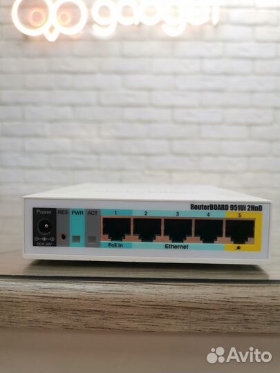 Маршрутизатор MikroTik RB951Ui-2HnD