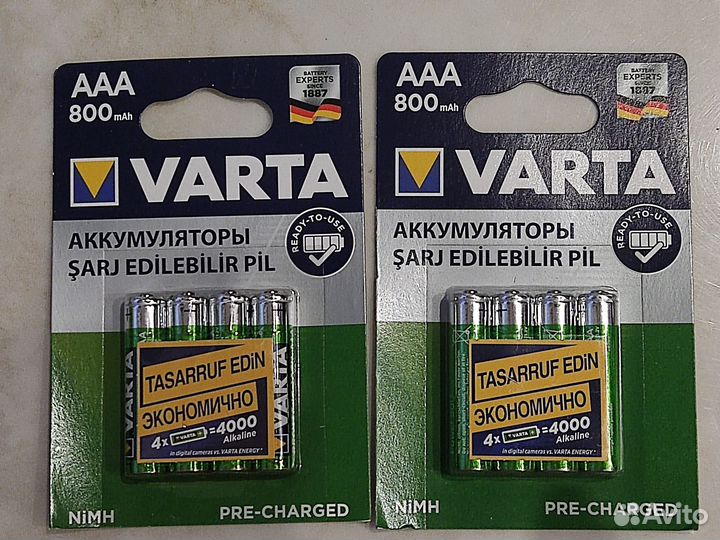 4 aкумулятора AA Varta Ready to Use 2100mAh 1.2V