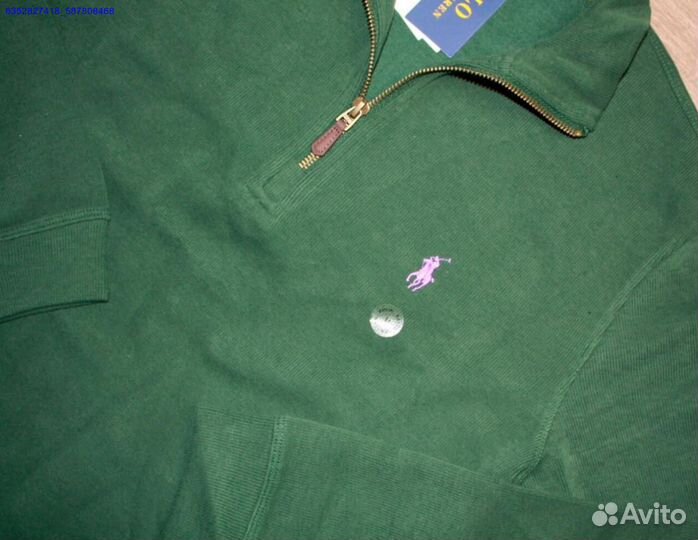 Polo Ralph Lauren джемпер зеленый полузамок (Арт.48604)