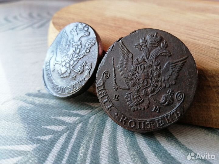 Пять копеек Екатерины 2-ой