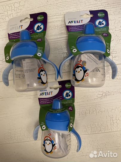 Новая Чашка-непроливайка Philips avent 260 мл 12м