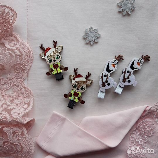 Резинки и заколки для волос ручной работы