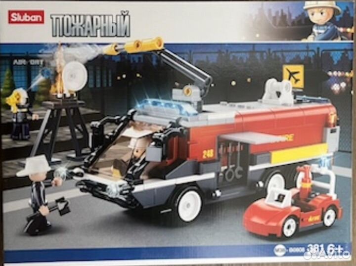 Конструктор «пожарный». Sluban
