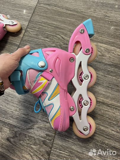 Детские ролики и защита и шлем