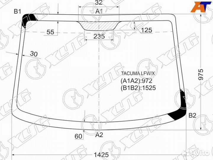 Лобовое стекло на Daewoo Tacuma 00-11г
