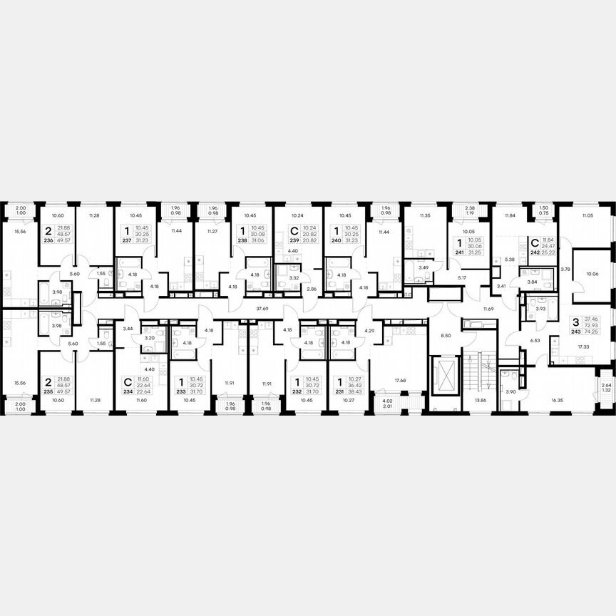 Квартира-студия, 22,6 м², 8/9 эт.