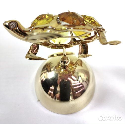 Фигурка декоративная с часами «Черепаха»