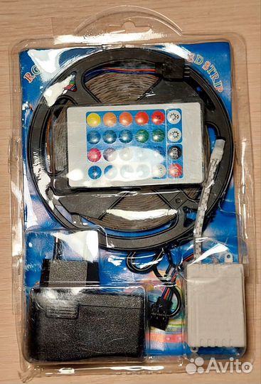 Светодиодная многоцветная RGB лента, 5 м